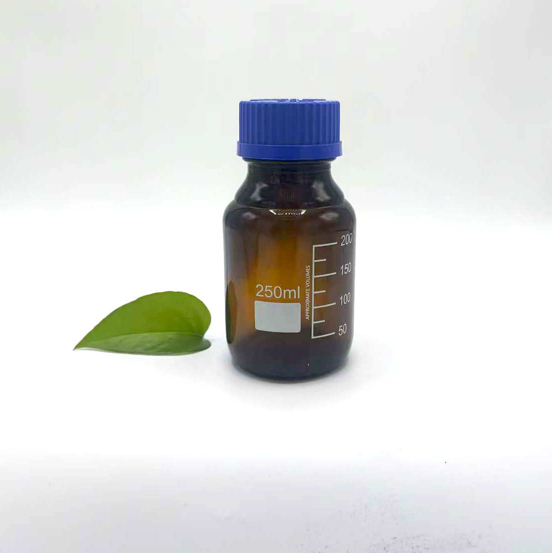 Flacon de reactiv din sticlă chihlimbar de 250 ml Flacon de reactiv din sticlă chihlimbar de 250 ml
